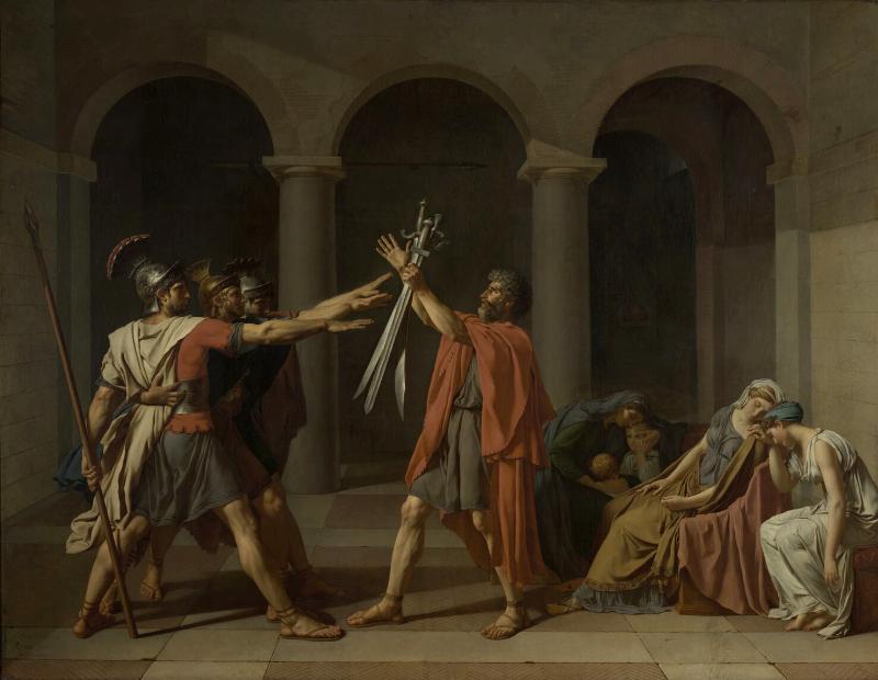 Œuvres emblématiques de la peinture néoclassique et romantique, des tableaux au Louvre qui ont marqué leur époque.